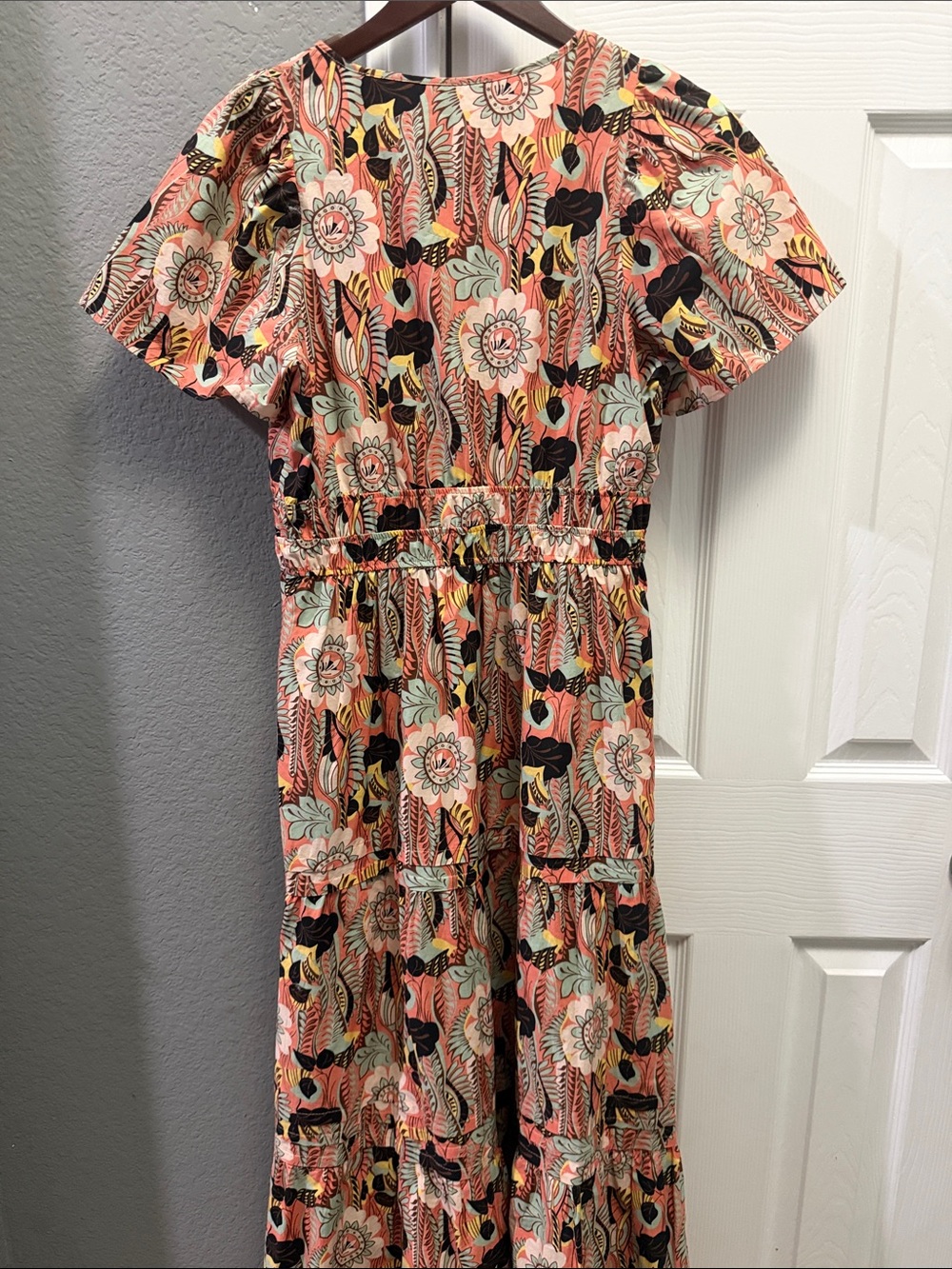 Anthropologie | Maeve the somerset maxi dress botanical size small - Picture 7 of 8